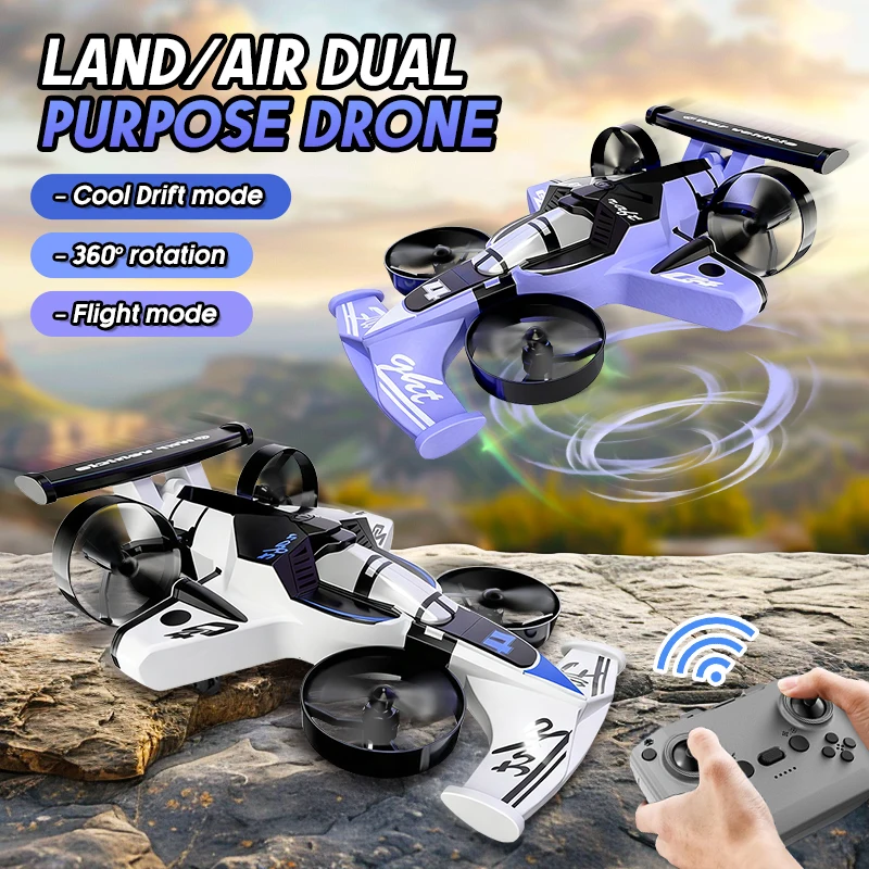 Rc Drone And Flying Car - 2 em 1 controle remoto quadcopter