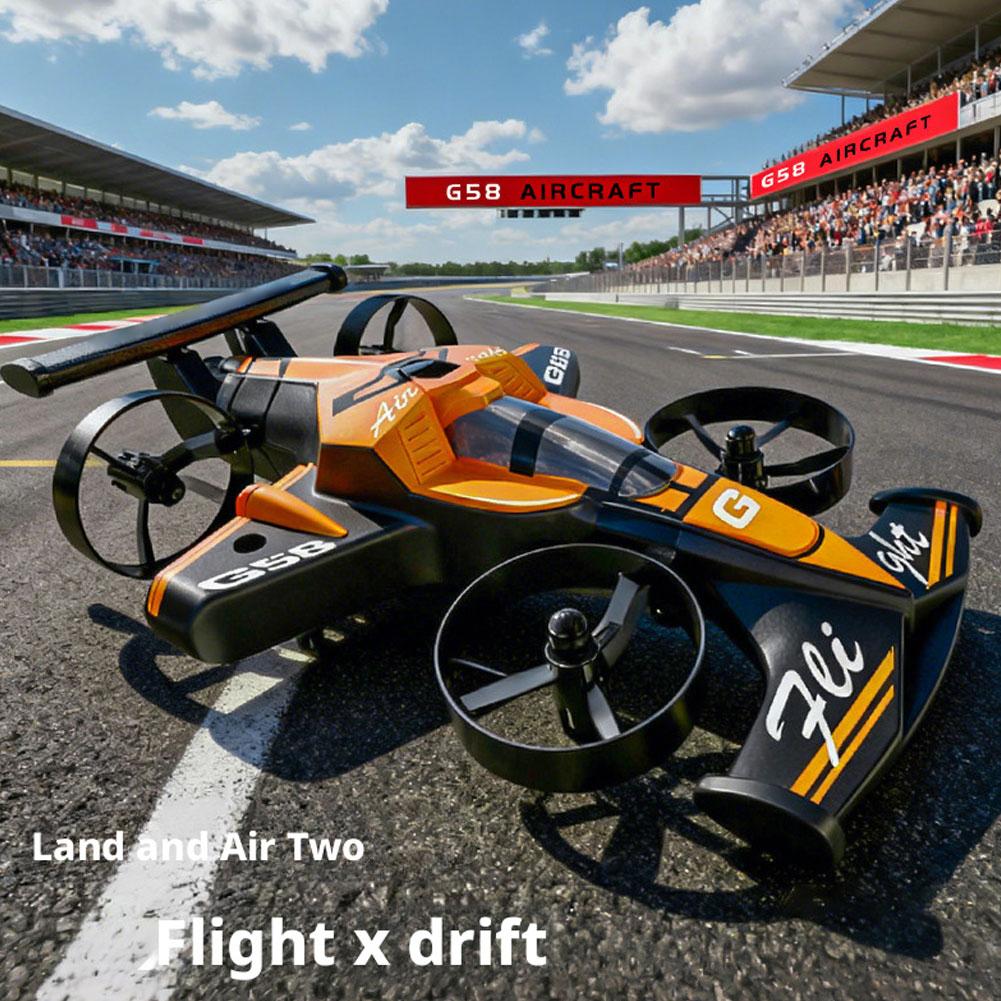 Rc Drone And Flying Car - 2 em 1 mini drone ar-chão