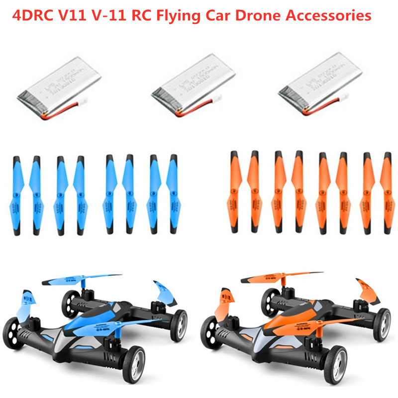 Rc Drone And Flying Car - Bateria/Elíptico/USB 3.7V 700MAH para Drone V11