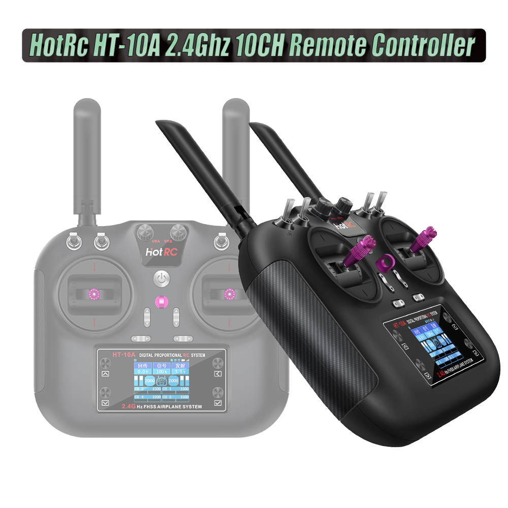 Drone Rc Controller And Receiver - Controle Remoto Hotrc Hot RC HT-10A