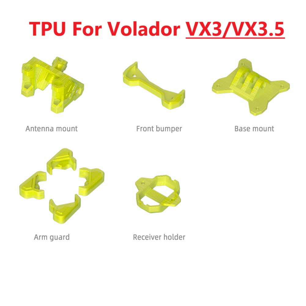 3D Printed Drone Part - FlyFishRC Conjunto de Peças TPU para