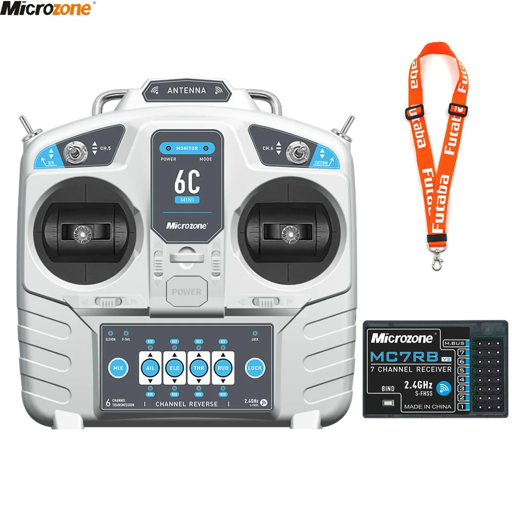 Rc Drone Uav - Transmissor Controlador MicroZone com Receptor, Sistema