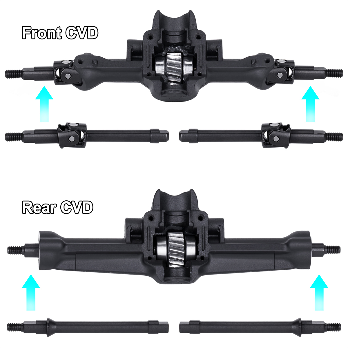 Rc Crawler Axle Parts - 4 Peças de Eixo CVD de