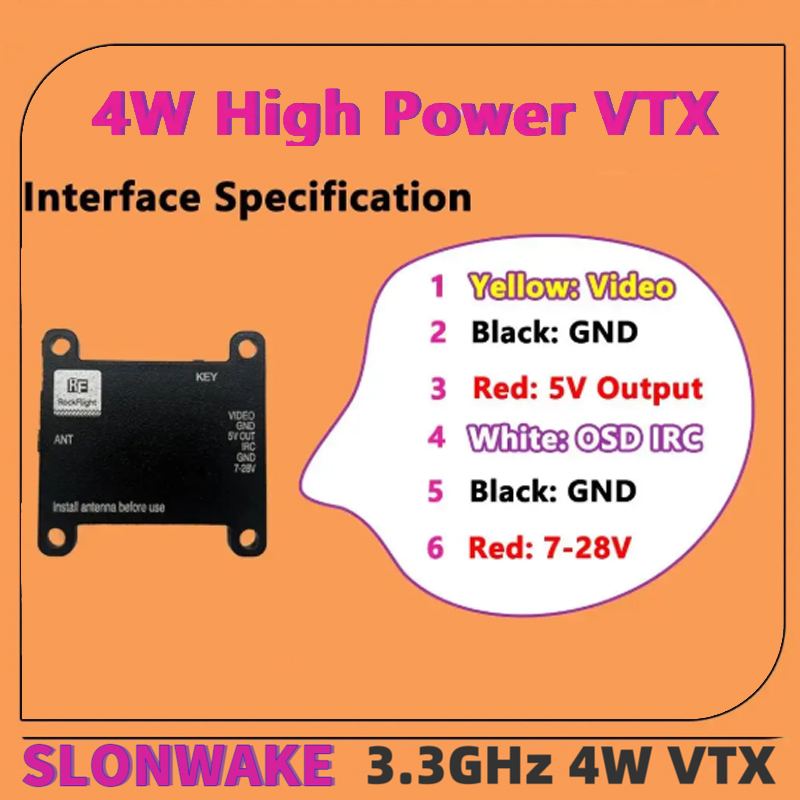 Transmissor de Vídeo VTX SLONW - Drone Rc Control avaliação e preço