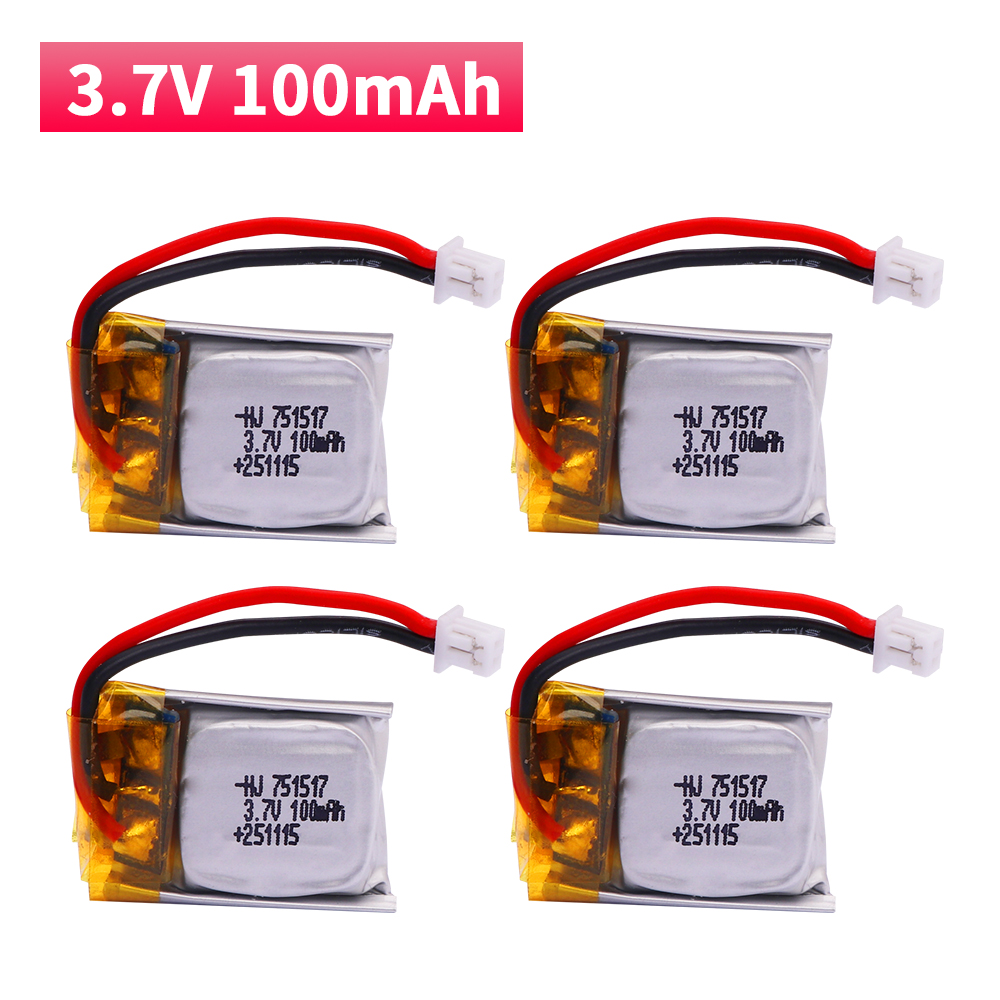 100mah 3.7v bateria lipo FQ777 - Drone Fq777 Rc Quadcopter avaliação e preço