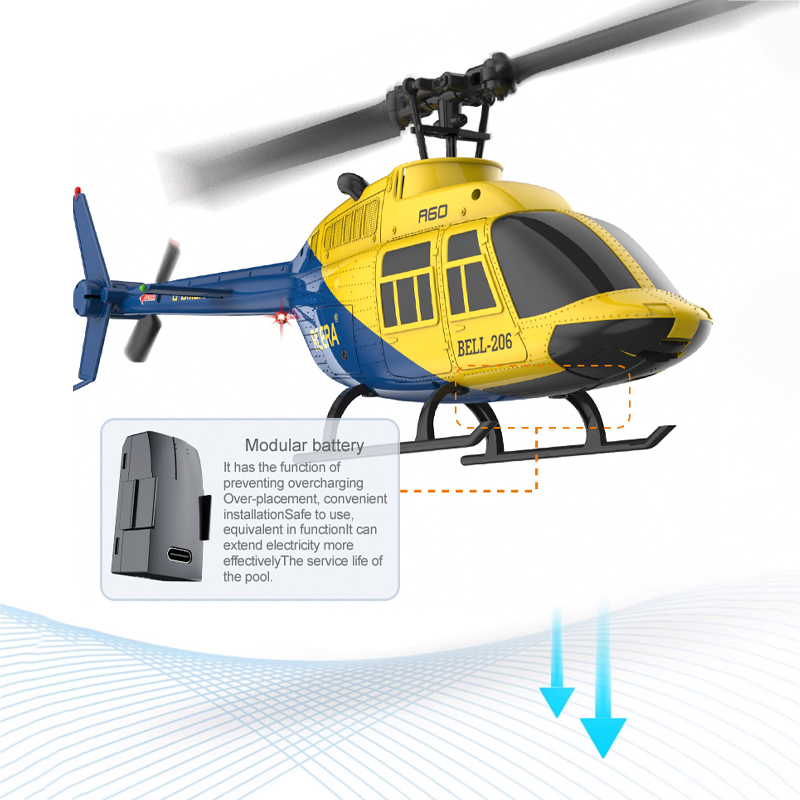Helicóptero A60 RC 2.4G 6-Aixs - Drone Rc Bolide avaliação e preço