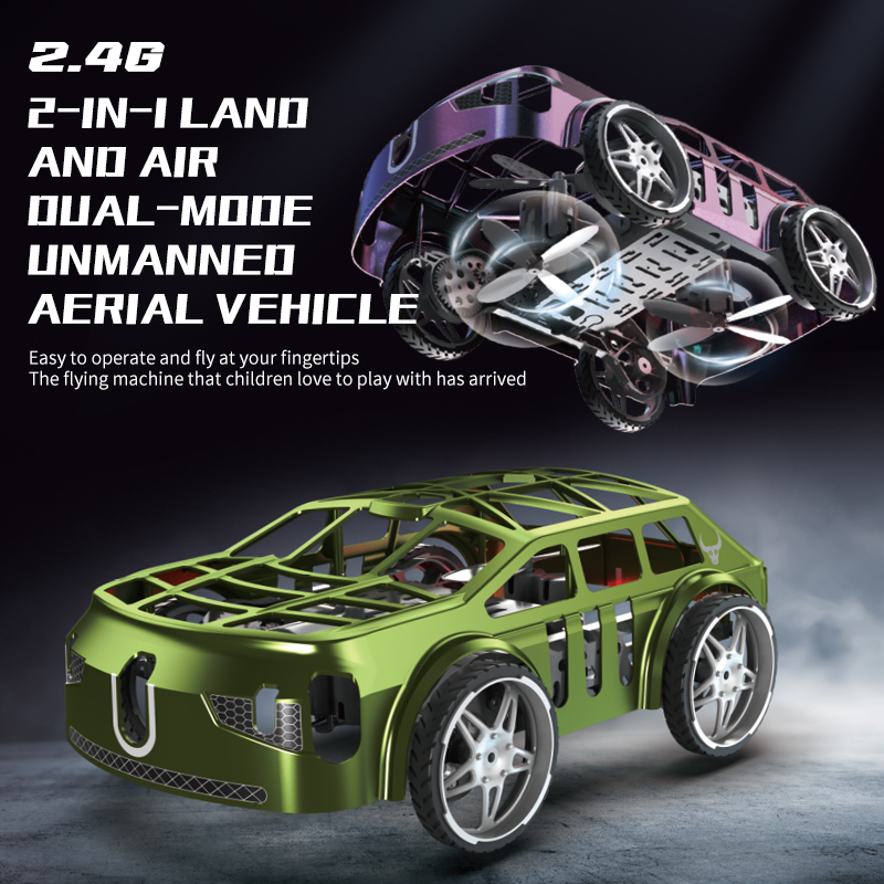 Zangão rc 2 em 1, carro voador - Rc Drone And Flying Car avaliação e preço