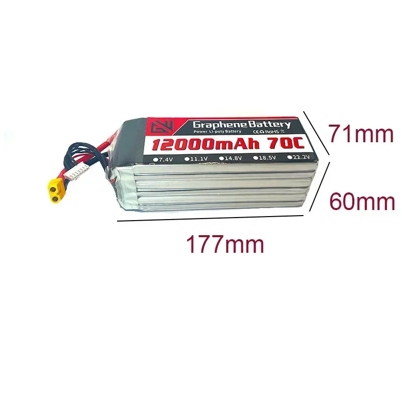 12000mAh 6S 22.2V 70C RC Lipo  - Drone Rc Game avaliação e preço