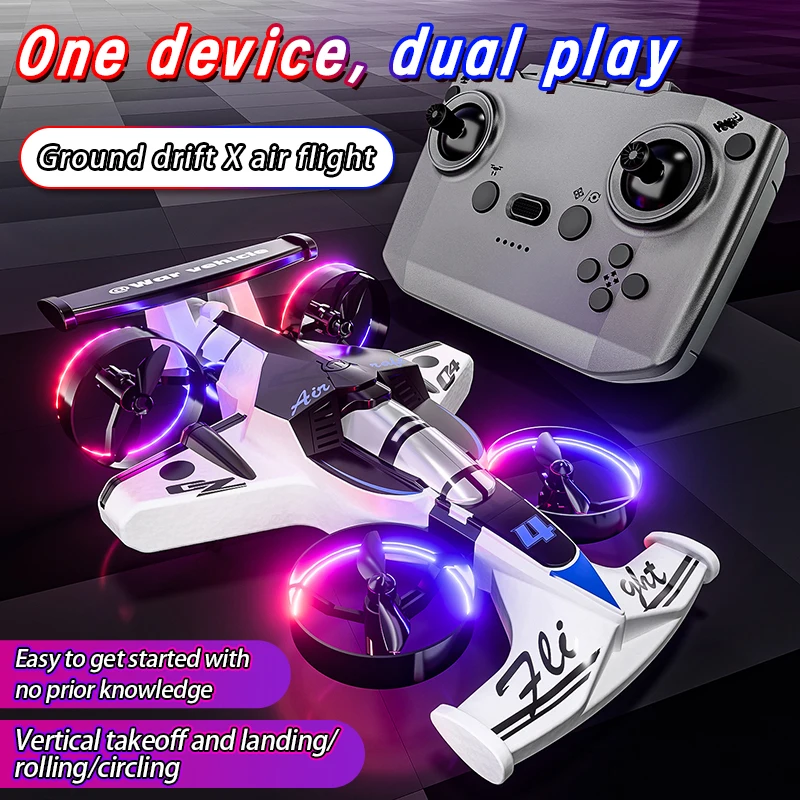 2 em 1 controle remoto quadcop - Rc Drone And Flying Car avaliação e preço