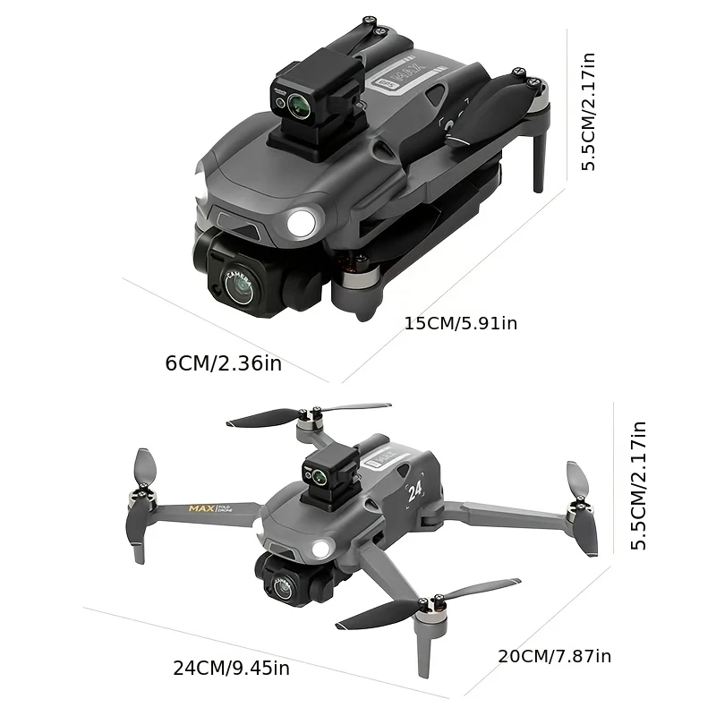 Drone Inteligente M24 com GPS, - Drone Smart Rc Foldable avaliação e preço