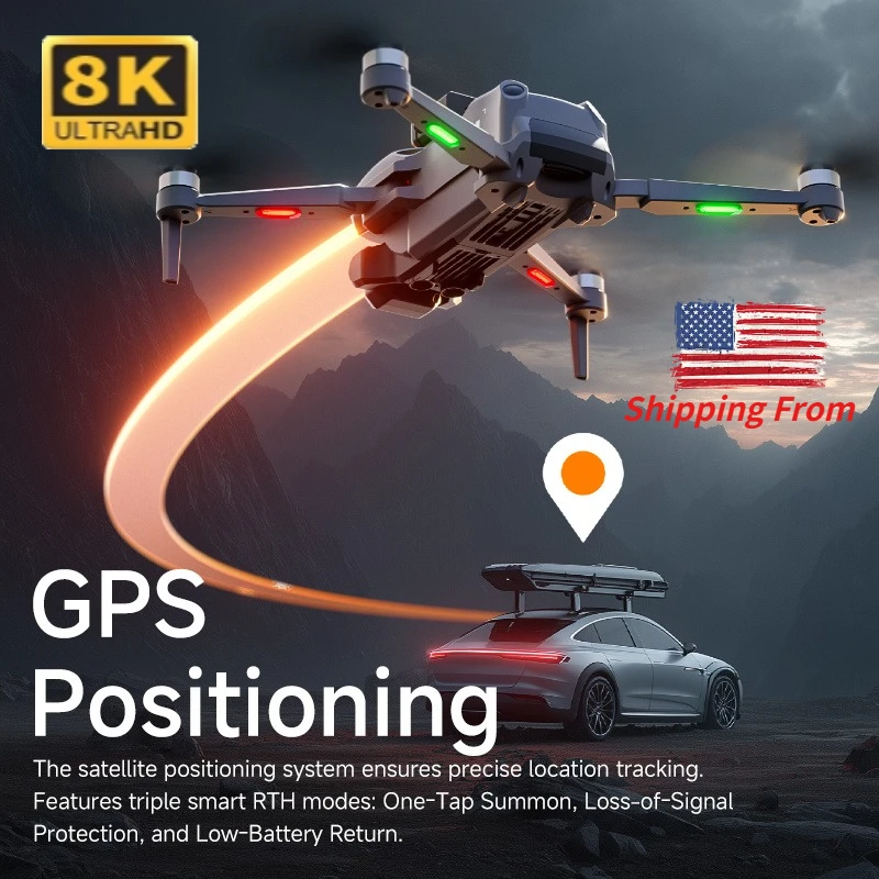 Drone Inteligente M24 com GPS, - Drone Smart Rc Foldable avaliação e preço