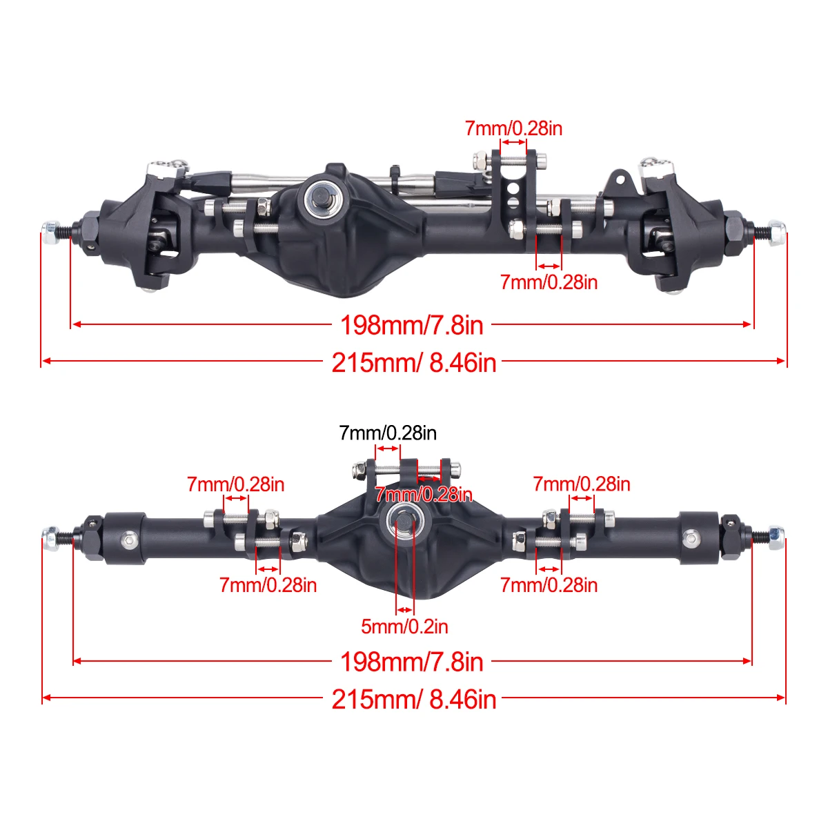 Eixos Retos de Alumínio CNC Di - Rc Crawler Axle Parts avaliação e preço