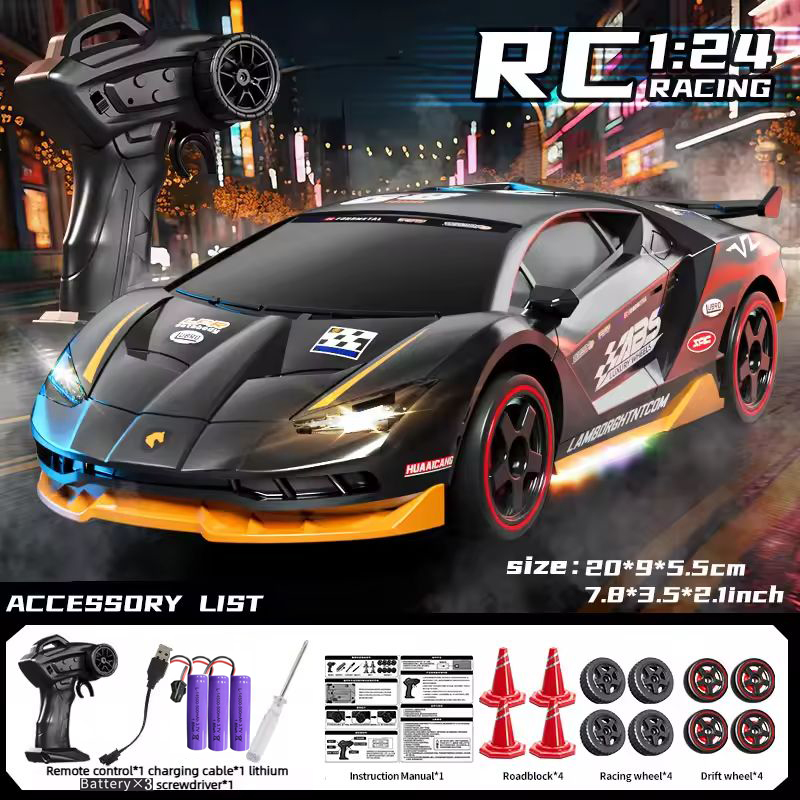 Carro RC Drift 4WD 1/24 2.4GHz - Drone Rc Bolide avaliação e preço